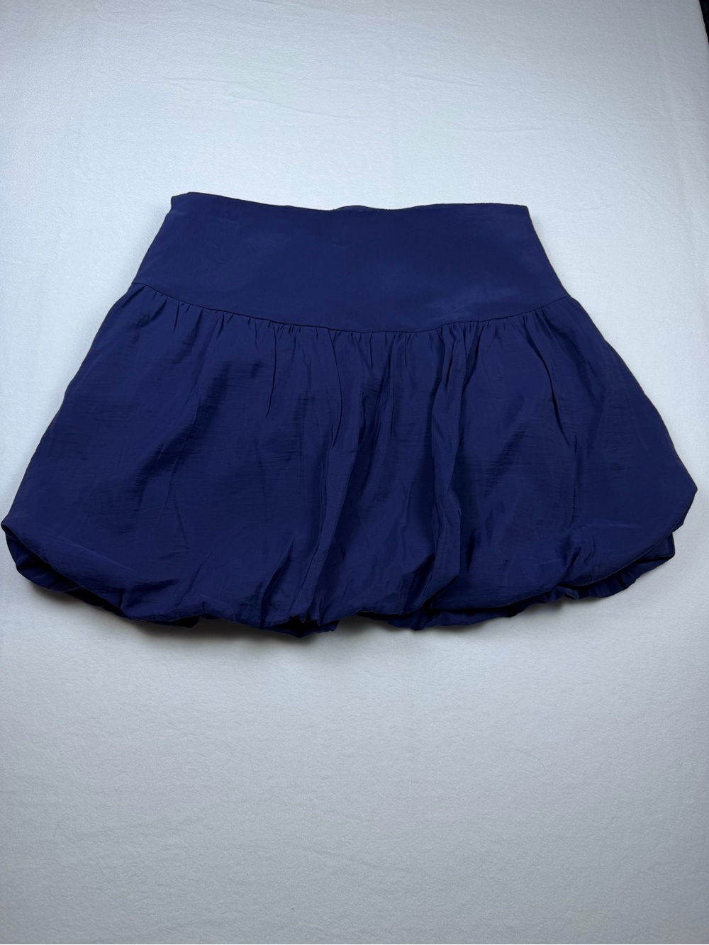 NWT A New Day Navy Blue Bubble Mini Skirt Size 8 - Picture 4 of 7